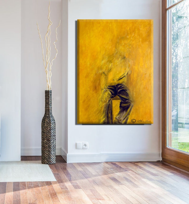 Large Living Room Painting on Canvas Abstract Painting Etsy