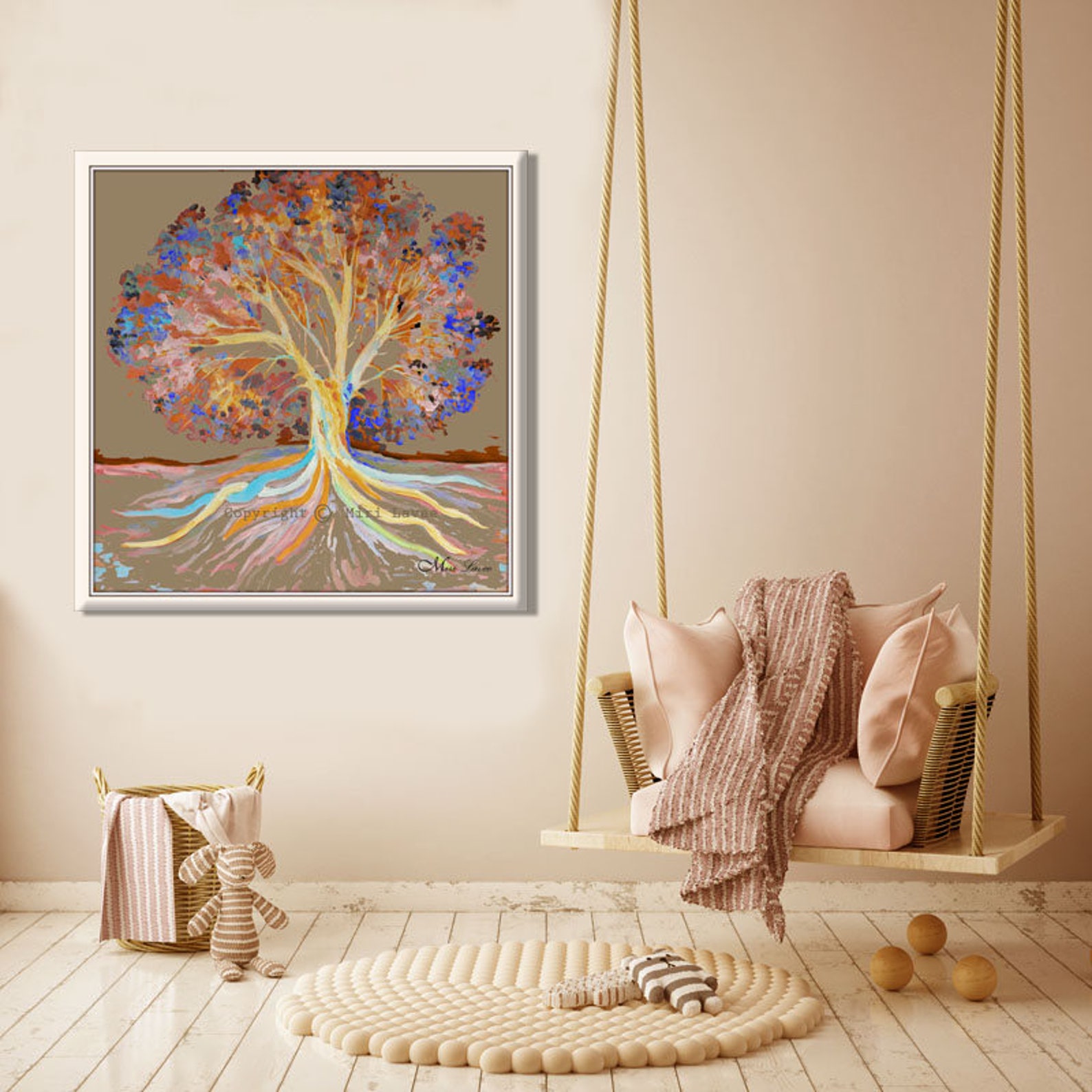 Large Tree Wall Art for Living Room Decor Landscape Wall Art Etsy