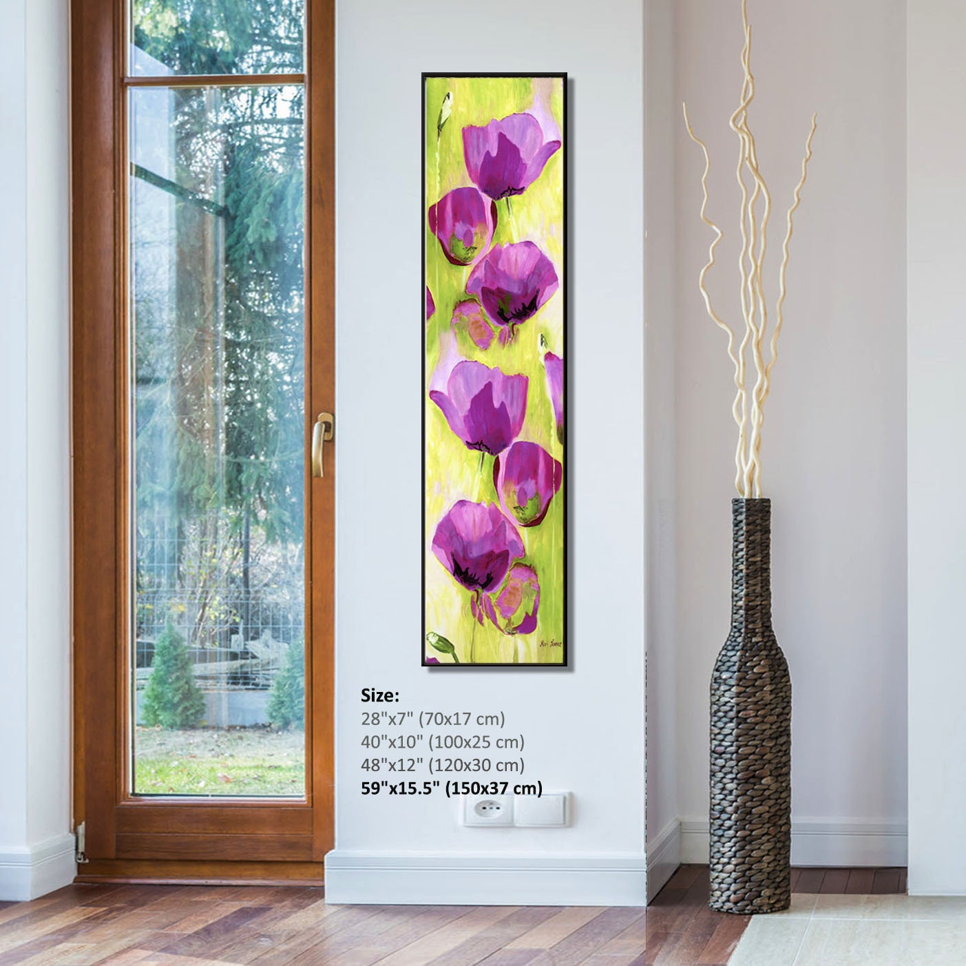 Vertical Wall Art Large Wall Art Tall Living Room Art Etsy UK