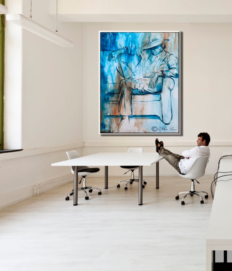 Large Canvas Art Print Men Office Decor Man Office Wall Art - Etsy