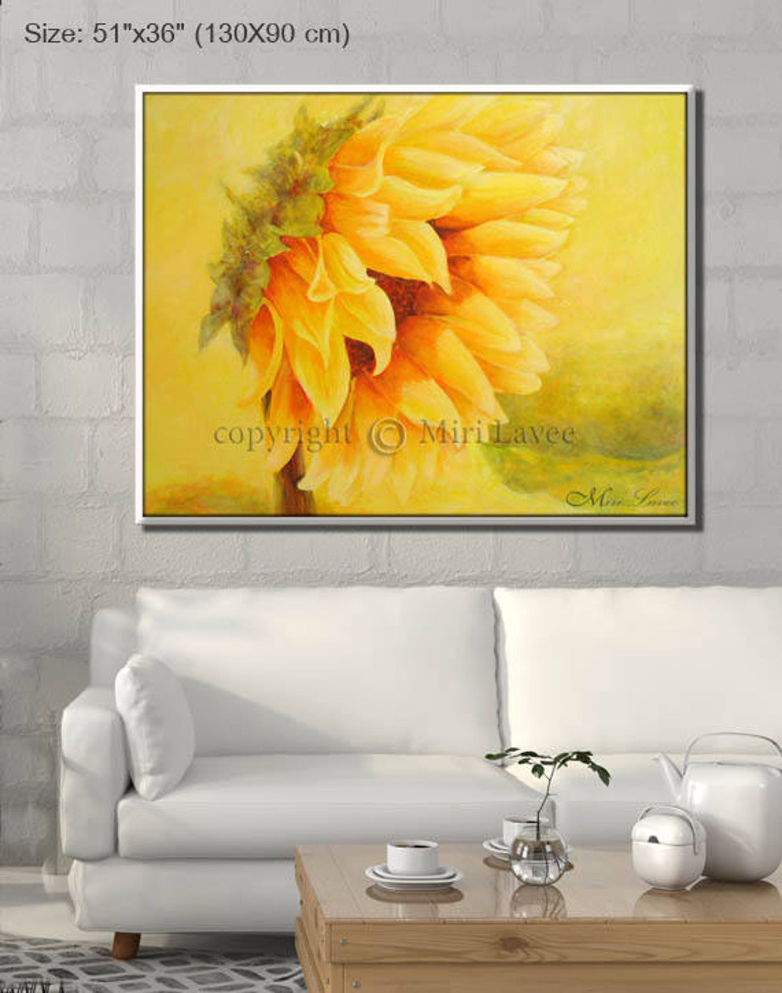 Sunflower Art Print Large Canvas Art Bedroom Wall Art - Etsy