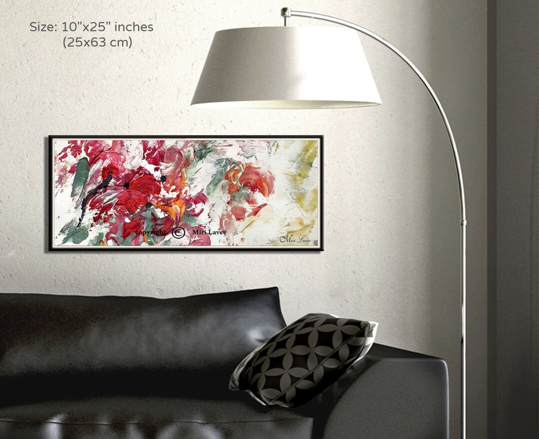 Abstract Wall Art, Living Room Wall Art, Modern Horizontal Wall Art