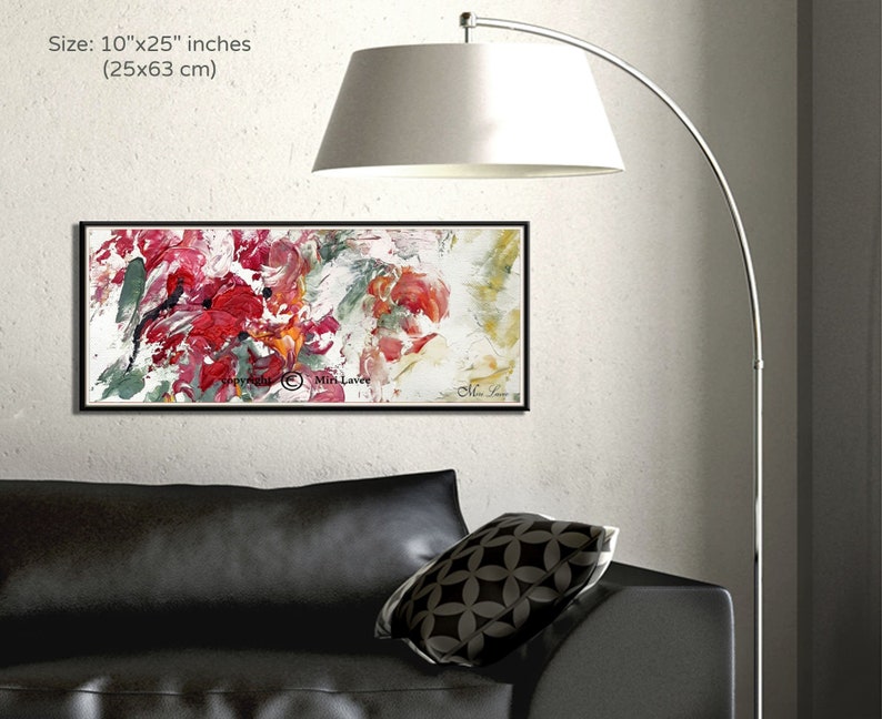 Abstract Wall Art, Living Room Wall Art, Modern Horizontal Wall Art ...
