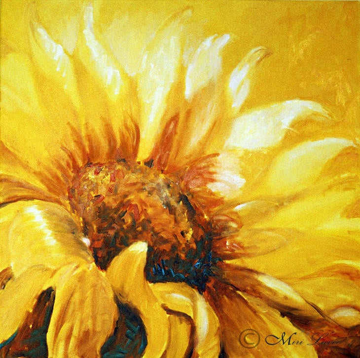Large Wall Art Oil Painting on Canvas Canvas Art Yellow Etsy