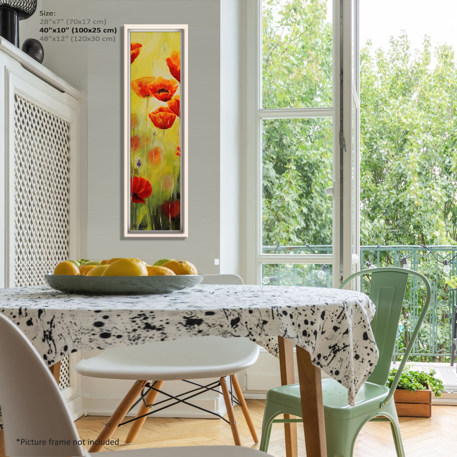 Vertical Wall Art Long Narrow Art Living Room Wall Art Etsy