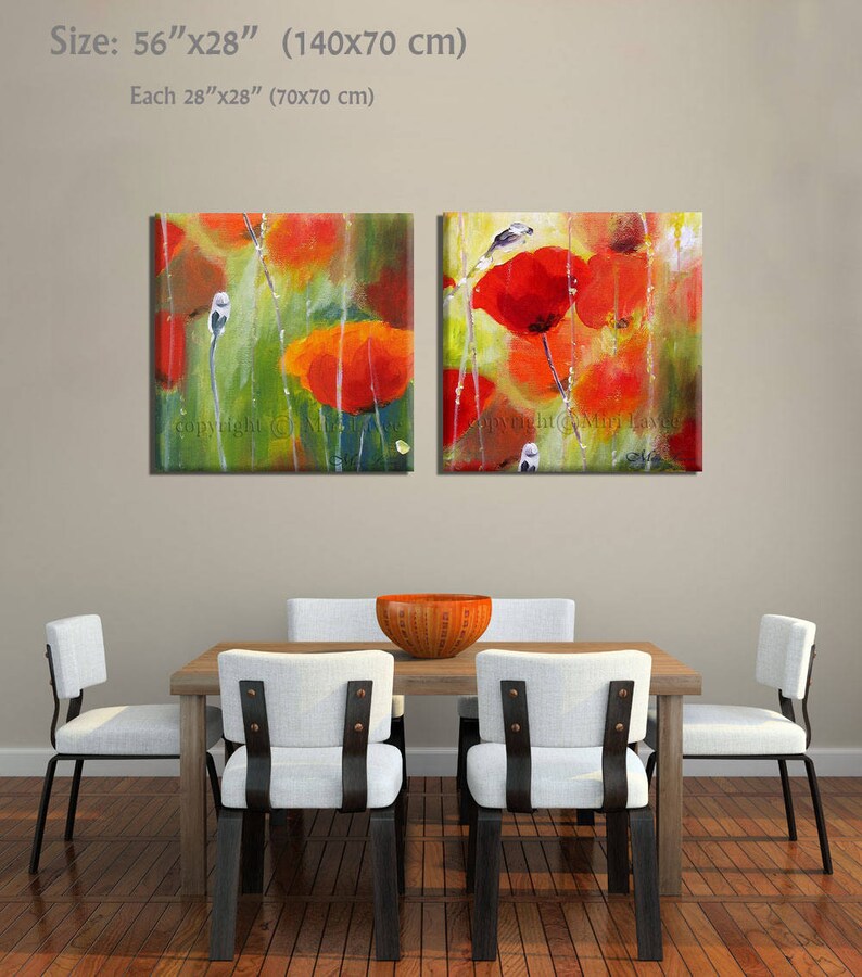 Canvas Set Paintings on Canvas Oil Painting Painting Set Etsy