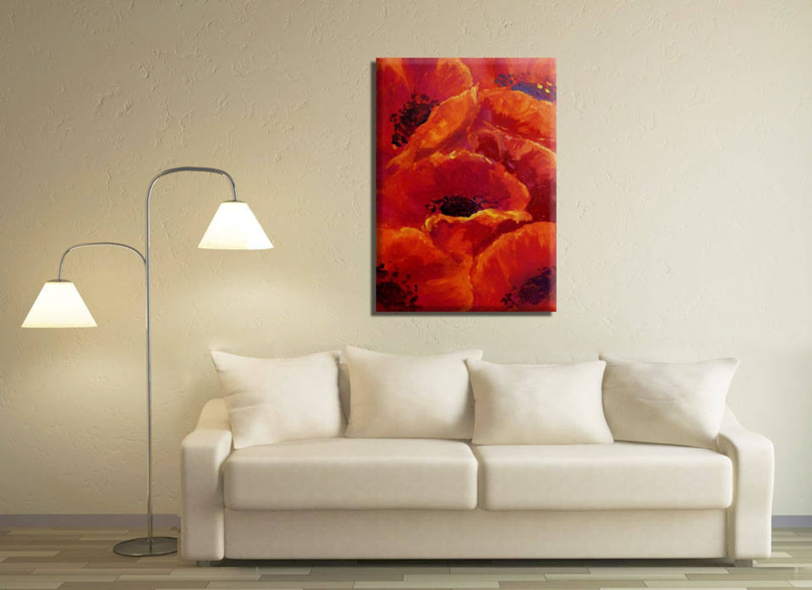 Large Wall Art Canvas Painting Flower Painting Flower Wall Etsy Israel