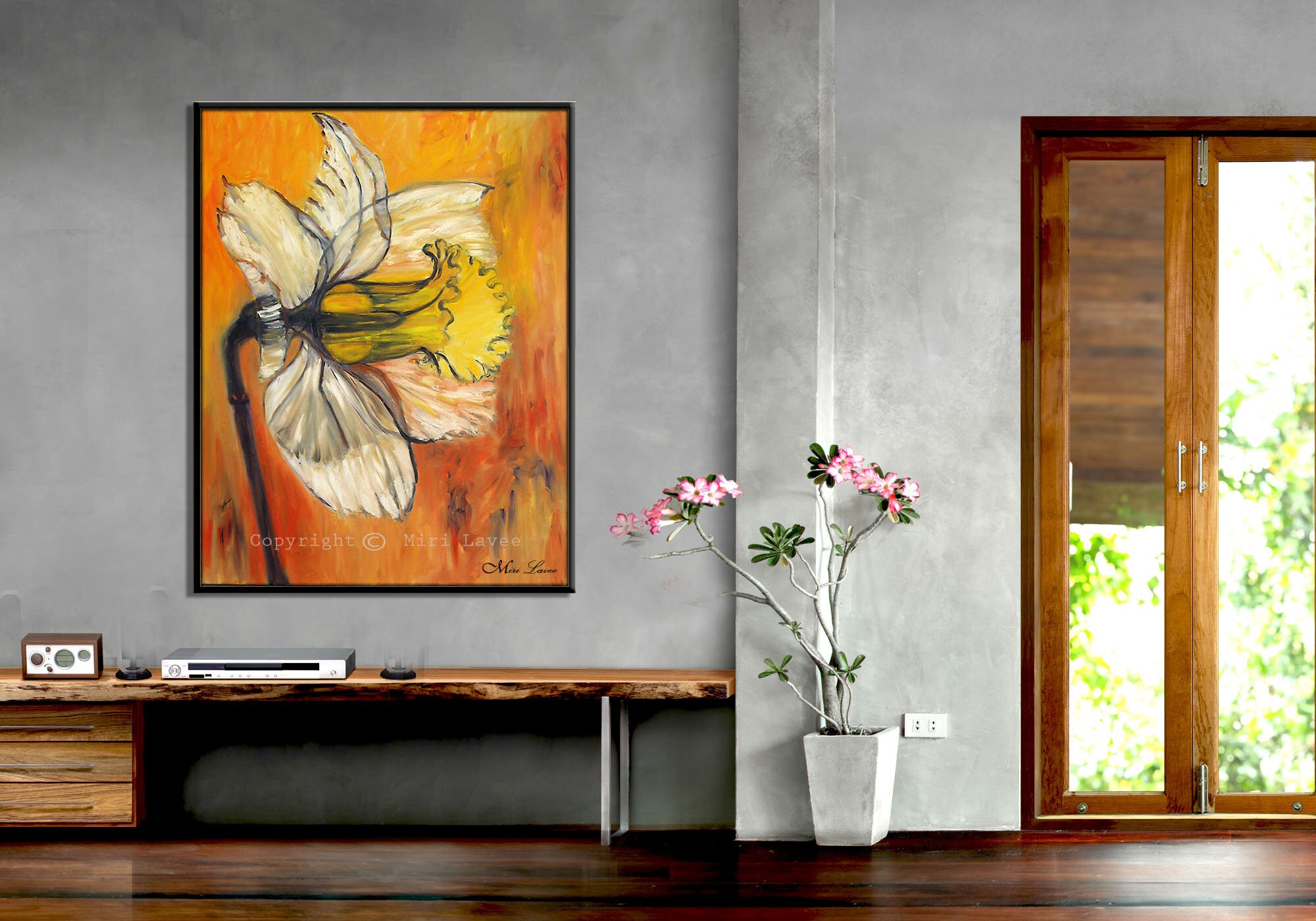 Flower Wall Art Large Wall Art Living Room Art Flower Etsy