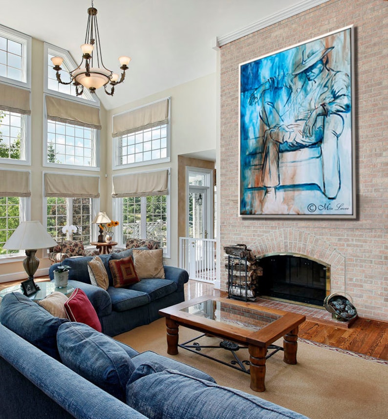 Large Canvas Art Print Men Office Decor Man Office Wall Art Etsy