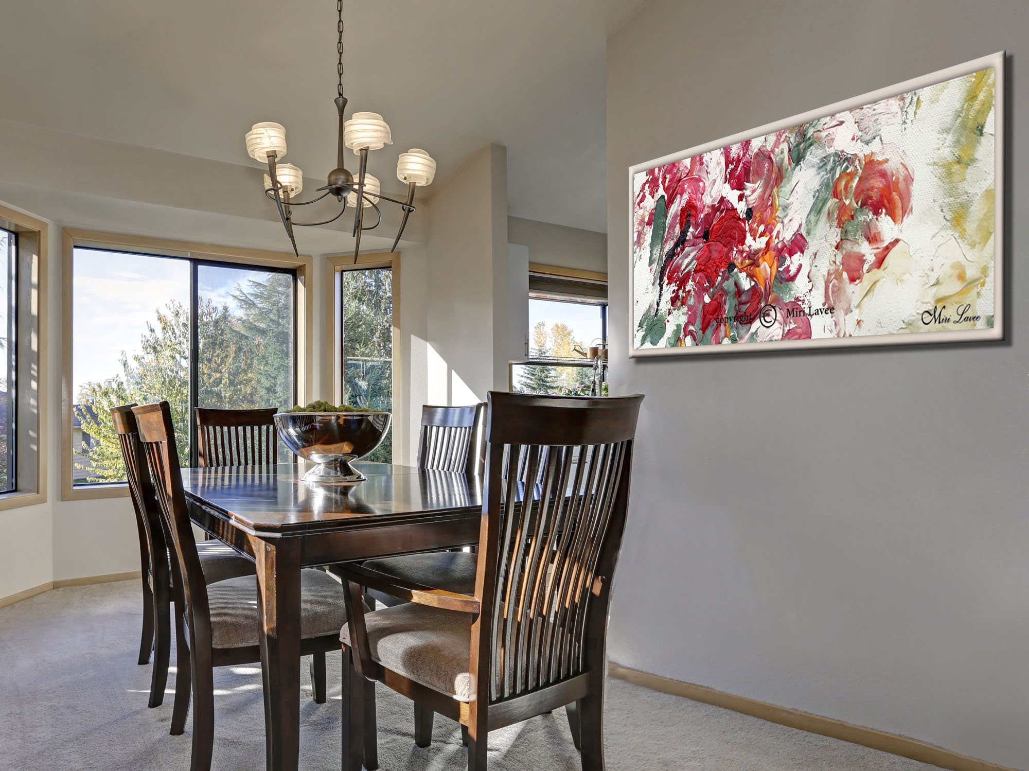 Extra Large Abstract Painting Modern Dining Room Painting Etsy