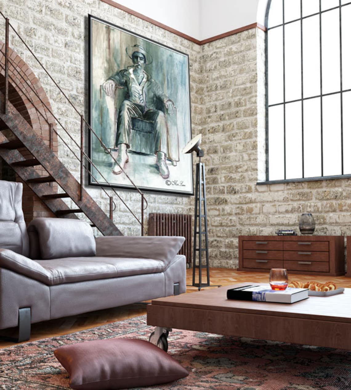 Extra Large Wall Art Masculine Wall Art Living Room Wall Etsy