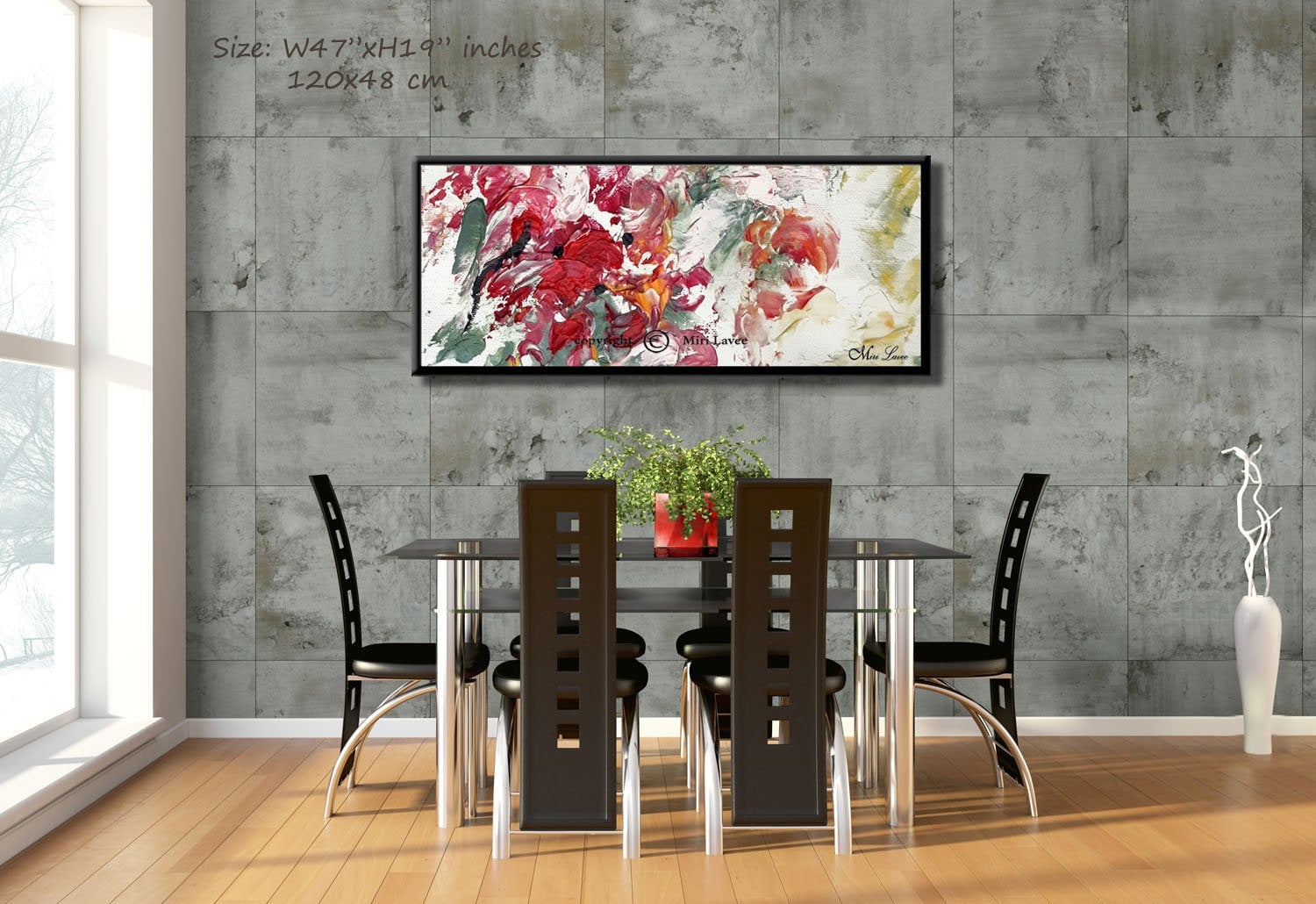 Extra Large Abstract Painting Modern Dining Room Painting Etsy
