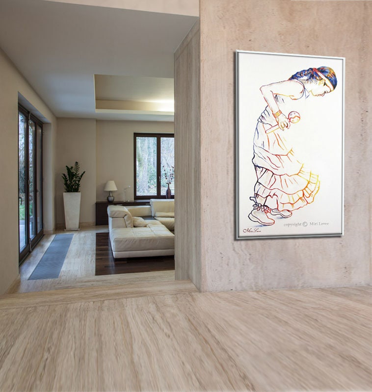 Zeitgenössische Kunst Moderne Wandkunst Tanzkunst modernes | Etsy