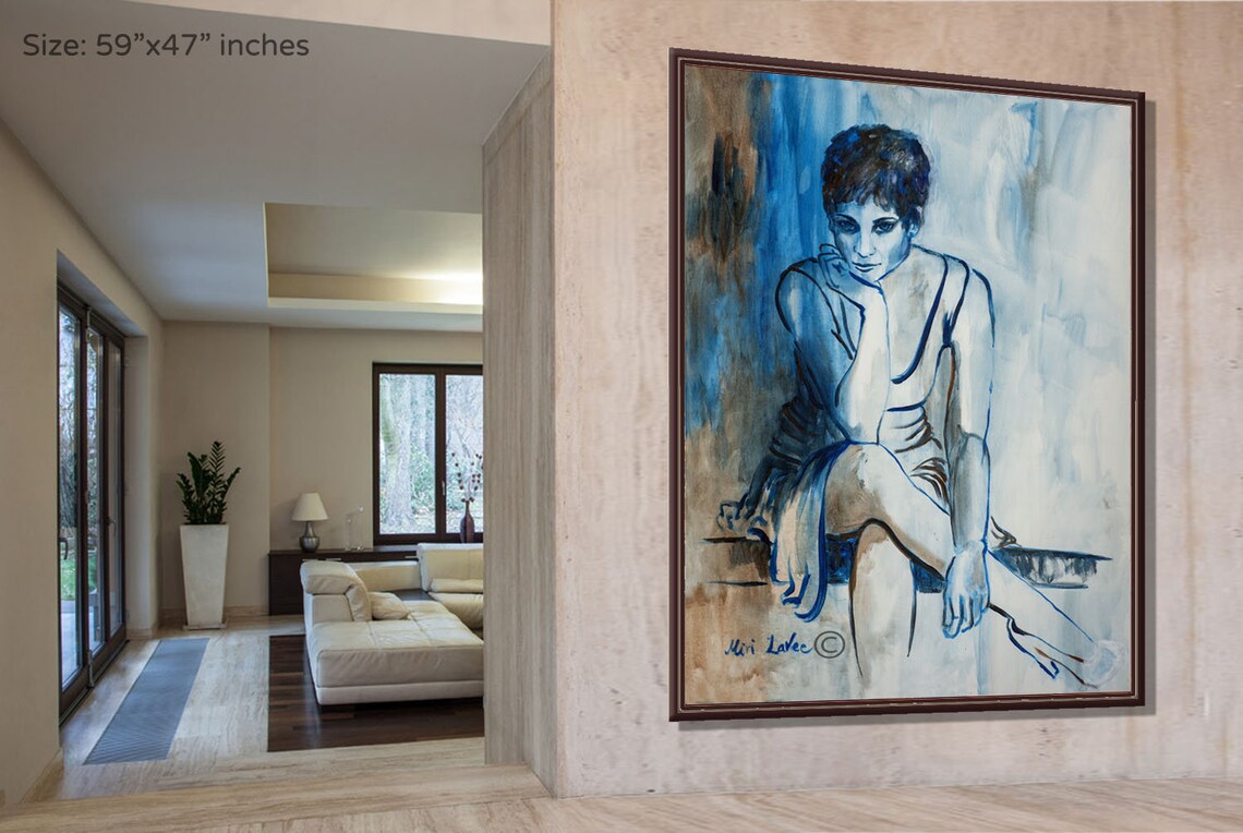 Woman Wall Art Woman Art Extra Large Wall Art Figure Art Etsy