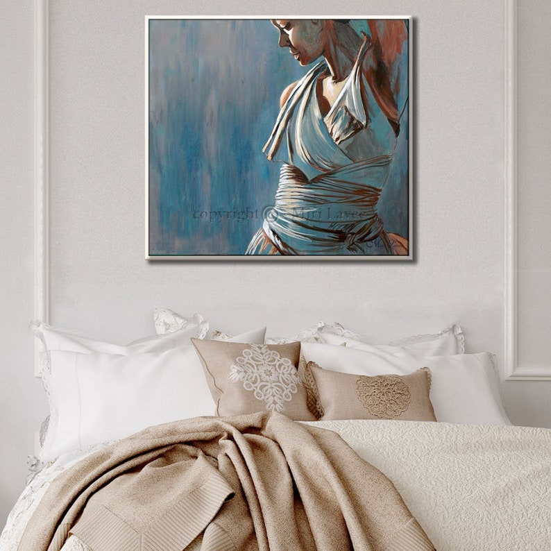 Woman Painting Large Original Oil Painting for Bedroom - Etsy