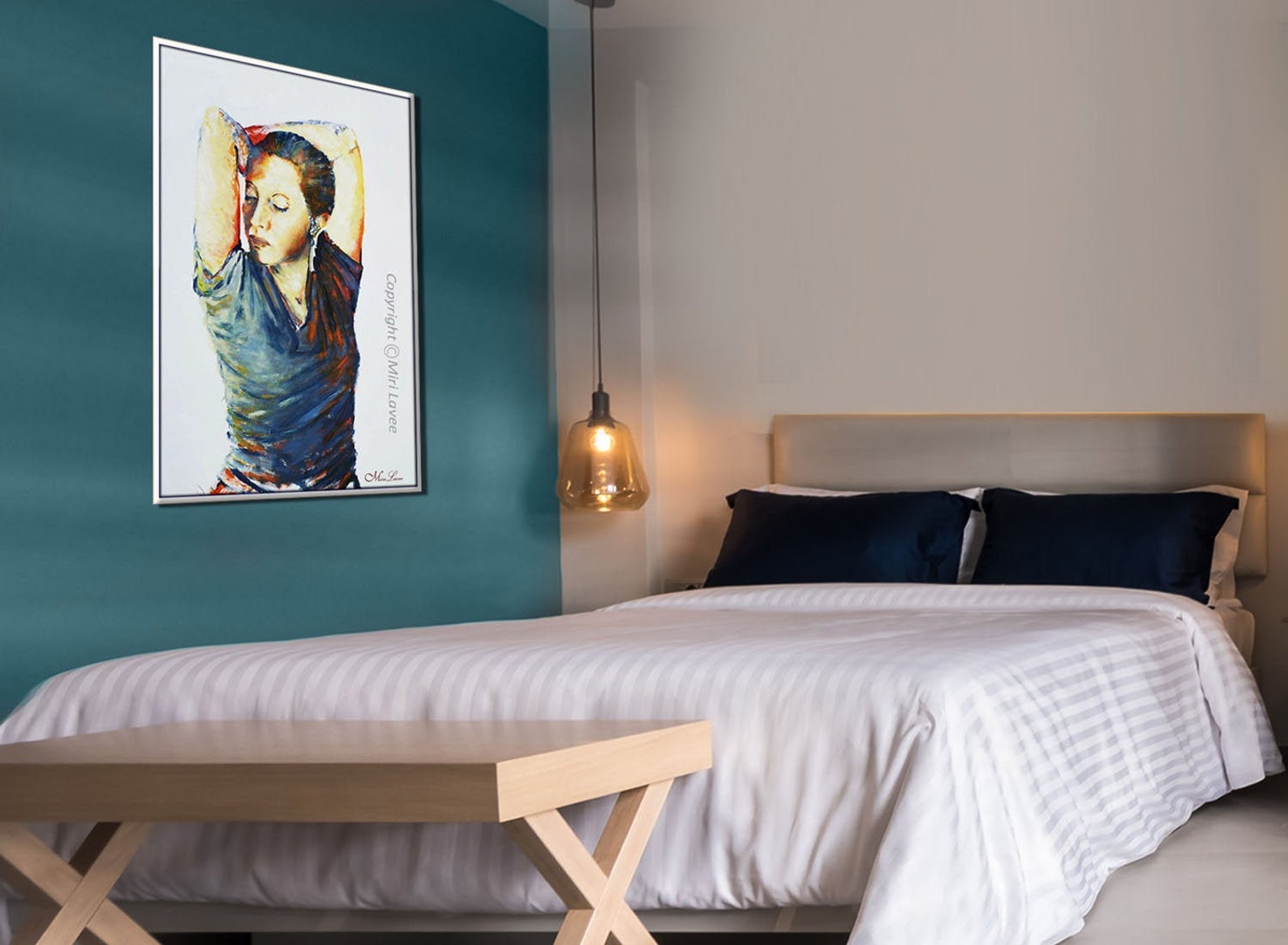 Woman Wall Art, Woman Art, Wall Art Canvas, Figure Art, Bedroom Wall ...