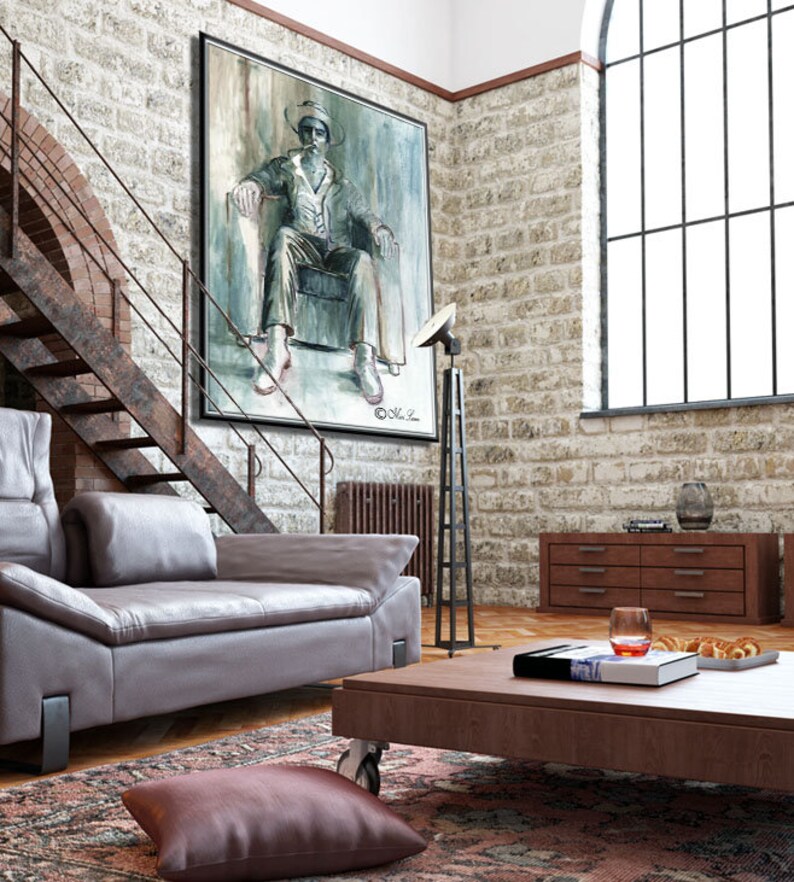 Art Print Large Wall Art Figure Art Manly Extra Large Wall Etsy