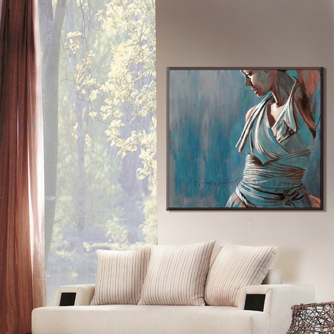 Woman Painting Large Original Oil Painting for Bedroom | Etsy