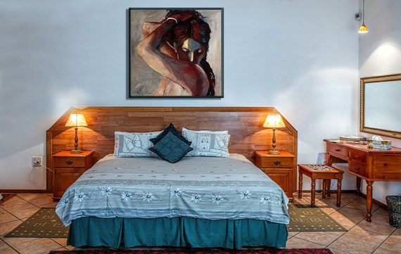 Portrait Print, Erotic Print, Painting Print, Sensual Art, Female Nudity, Bedroom Wall Art, Print Art, Pictures For Bedroom, Woman Wall Art