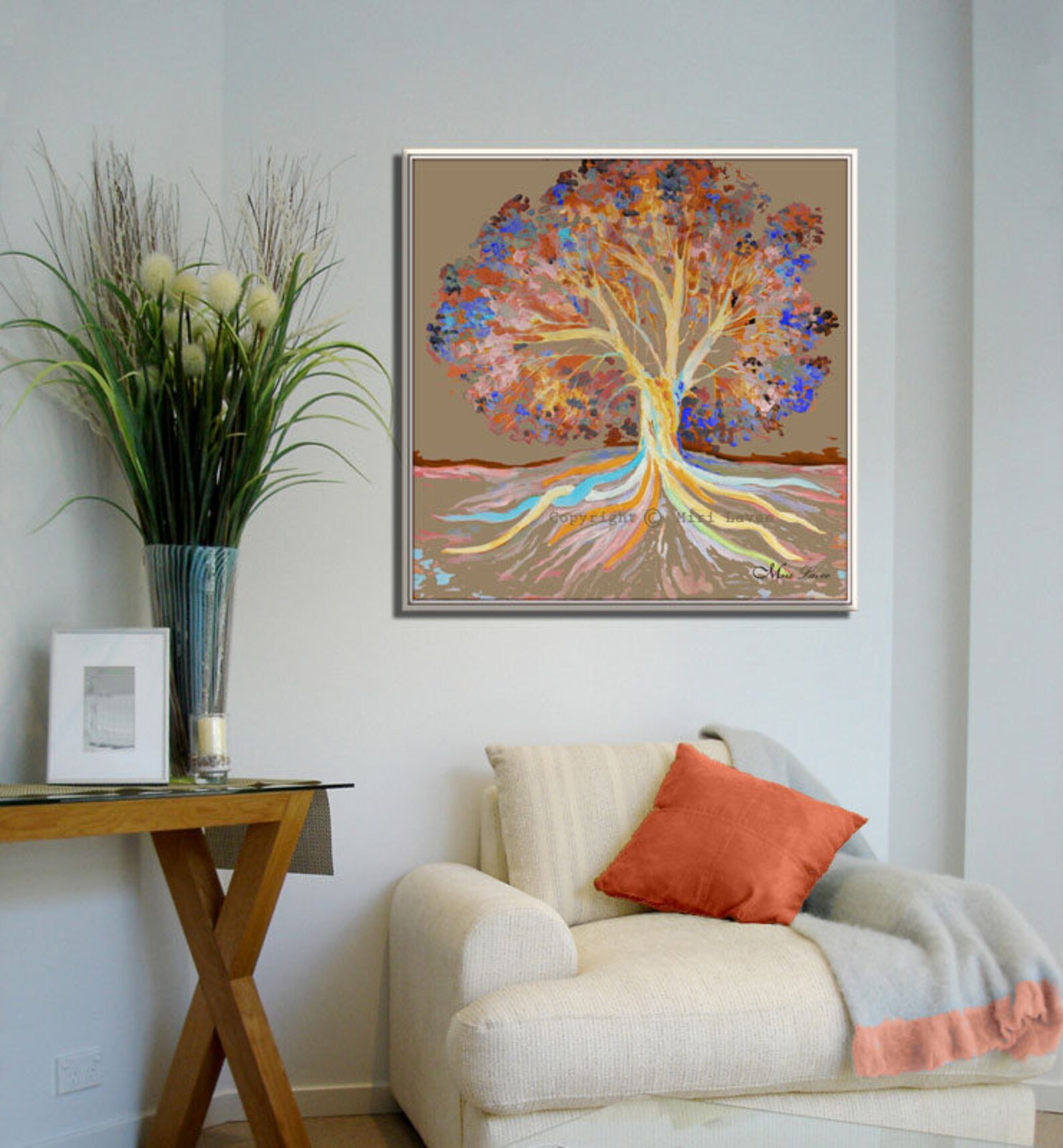 Large Tree Wall Art for Living Room Decor Landscape Wall Art Etsy