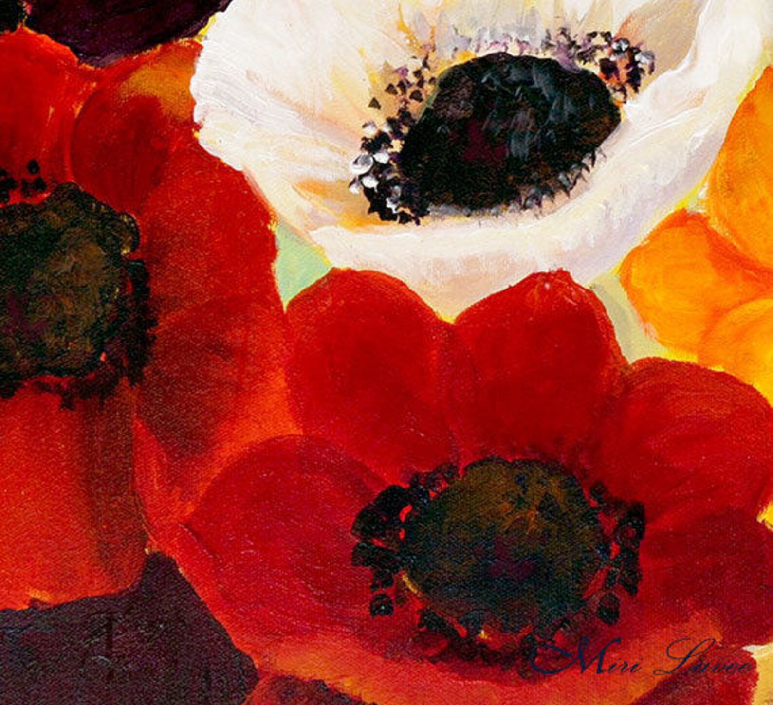 Large Flower Art Contemporary Art Large Wall Art Canvas Etsy