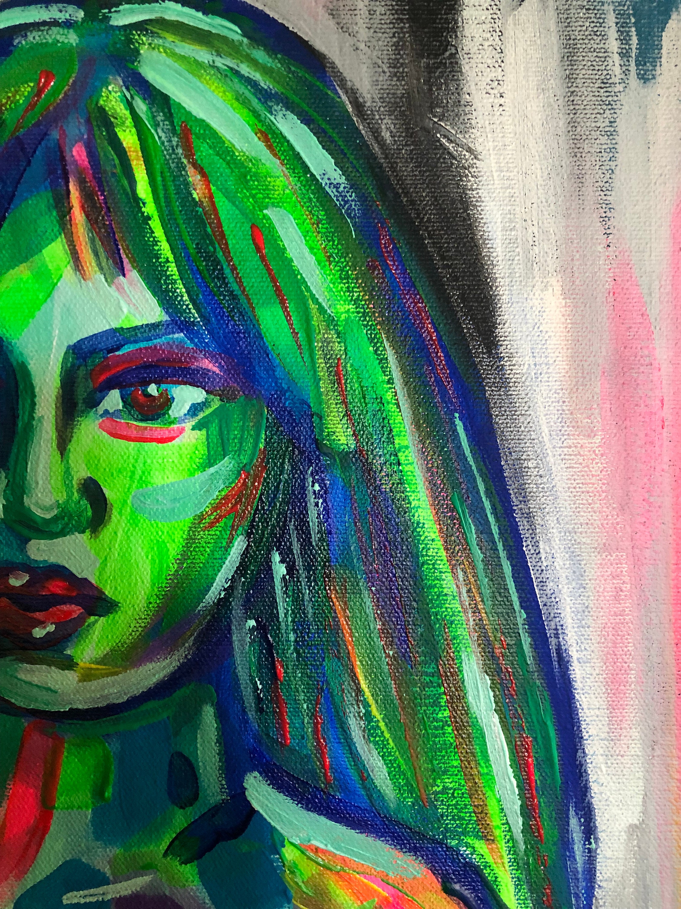 Nude Art Naked Woman Painting Sensual Art Abstract Modern Art Original