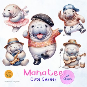 Manatee clipart manatee clipart shirt Cute manatee clipart manatee gifts Baby Manatee shirt clipart cute stickers
