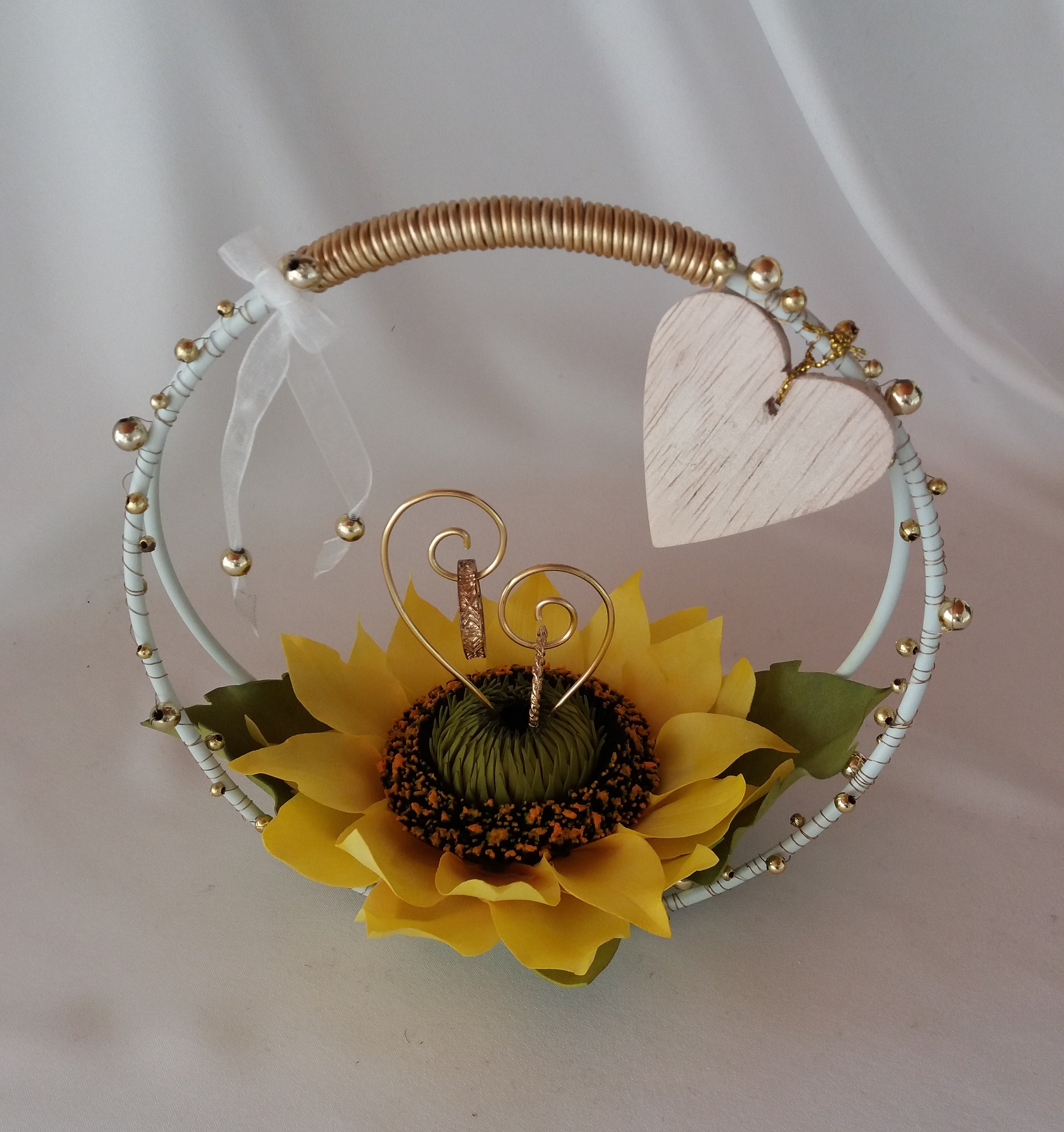 Sunflower ring holder hot sale