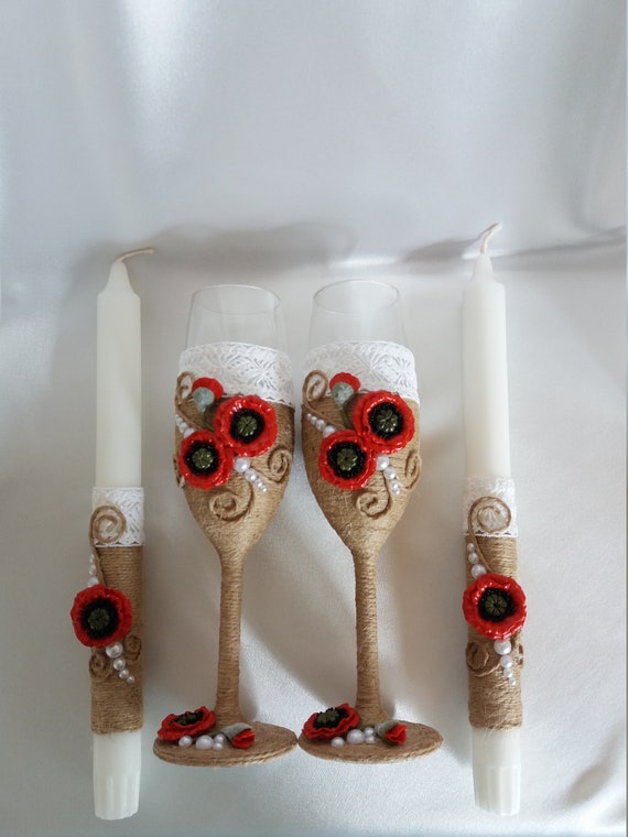 Rustic Wedding Glasses Briden Groom Mr And Mrs Champagne Etsy