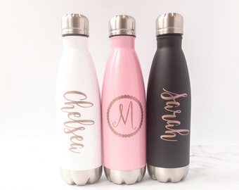 personalized water bottle etsy