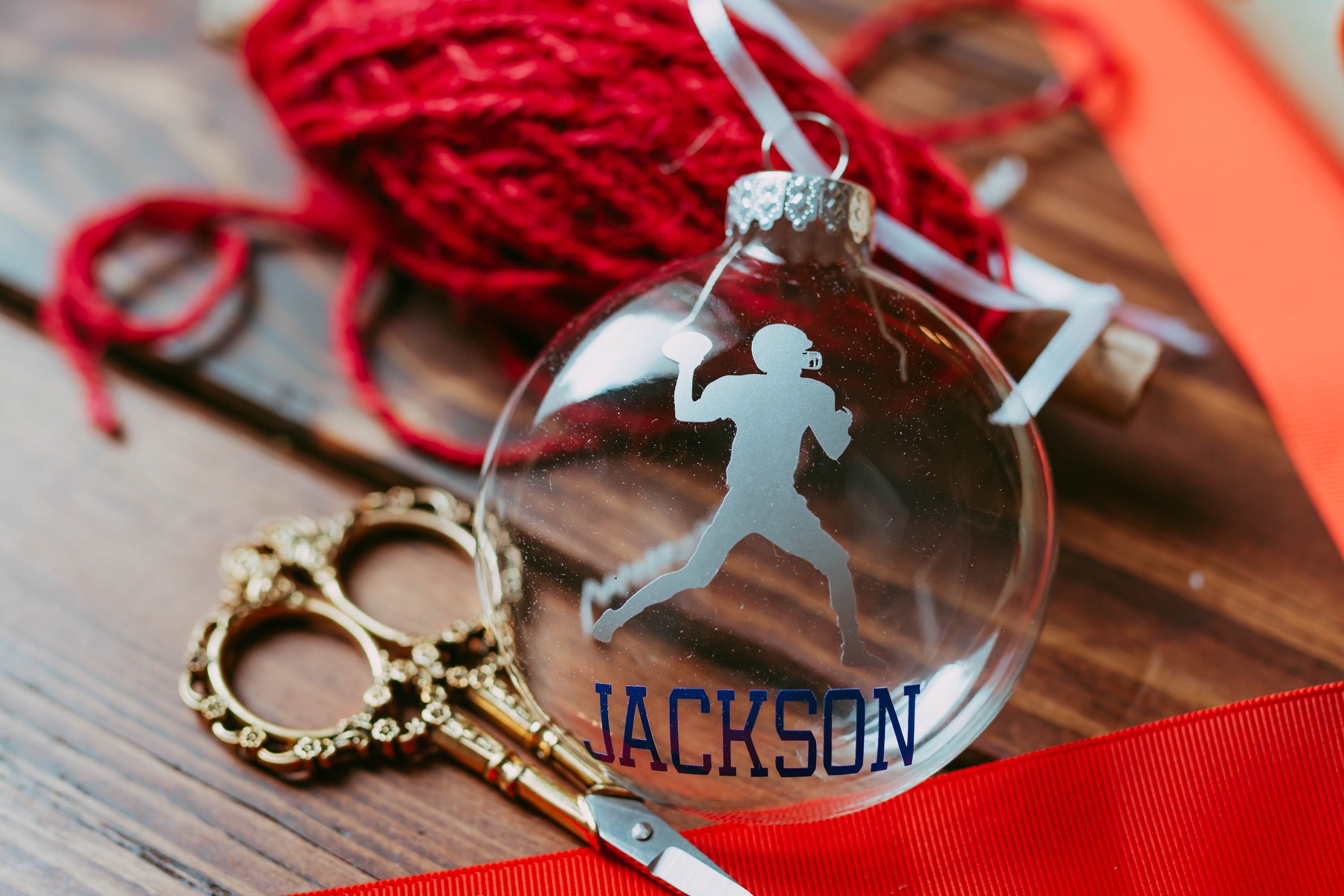 Personalized Ornament for Boys Glass Christmas Ornament Etsy