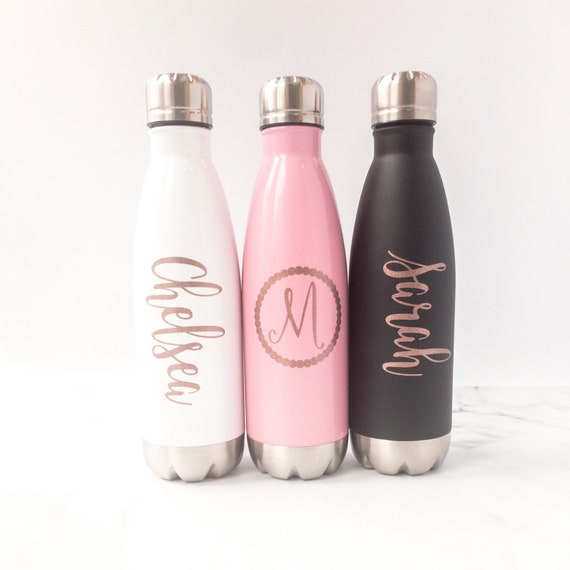 personalized water bottles monogram