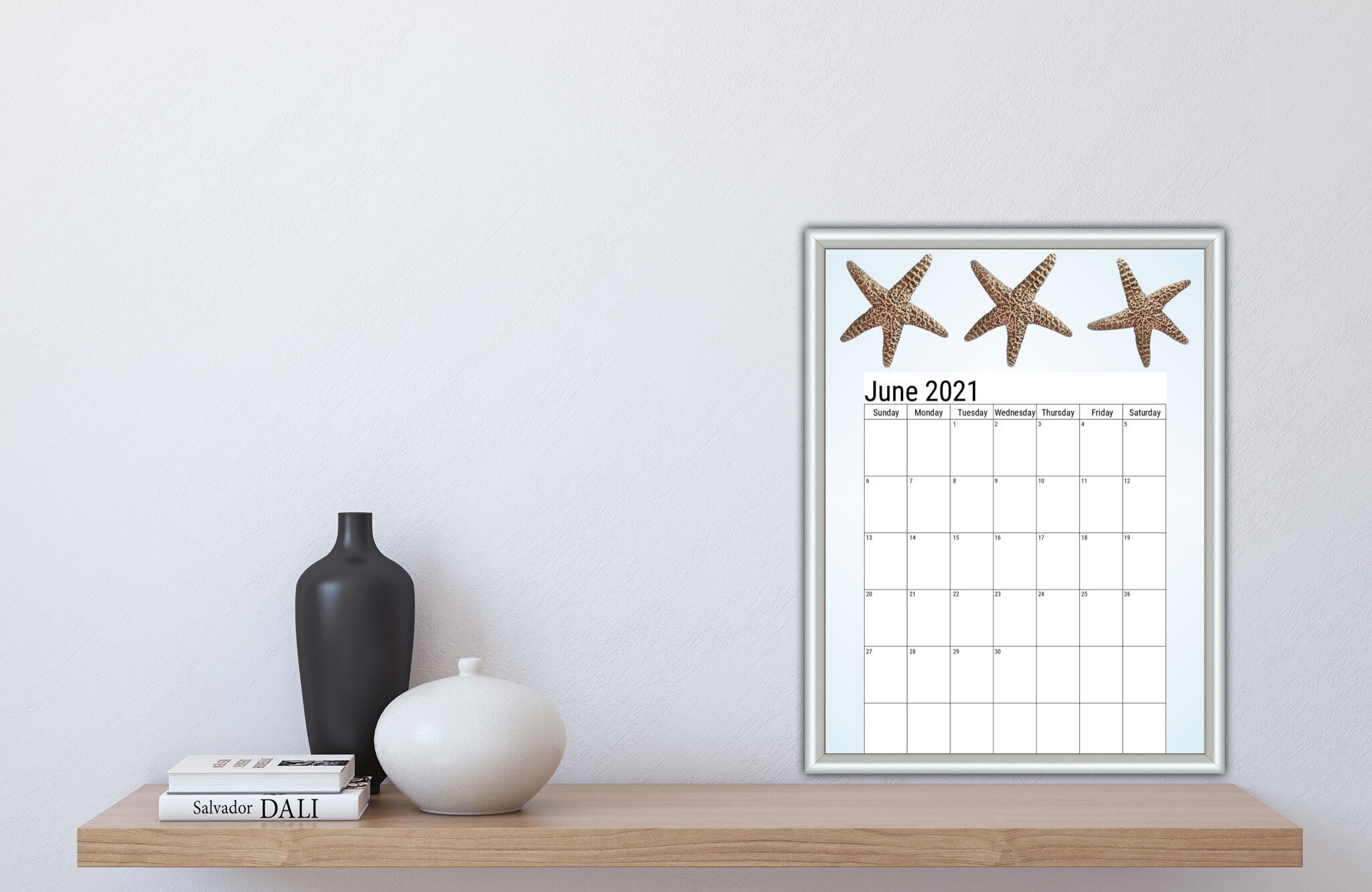 Digital Download Beach Theme Calendar | Etsy