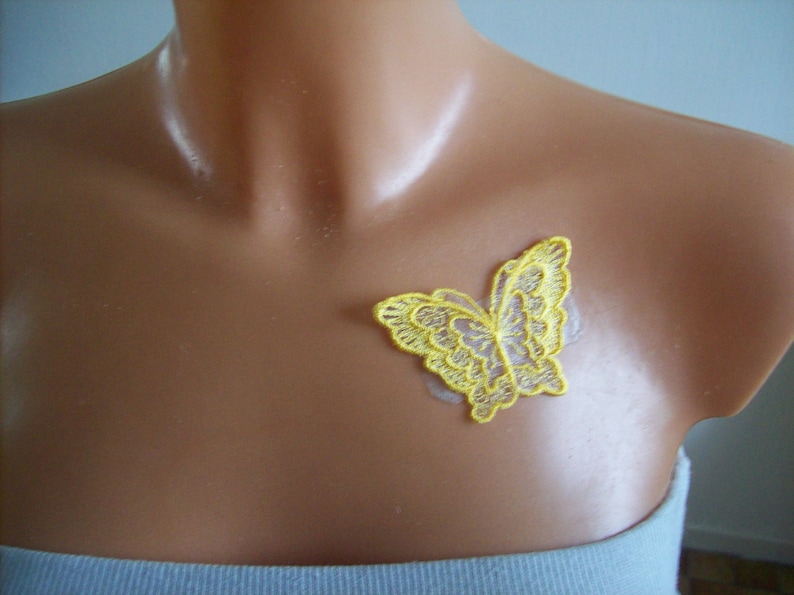 jewelry for bridal skin lace Butterfly colorizes evening party wedding temporary tattoo