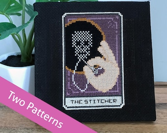 The Stitcher Tarot Card Cross Stitch Pattern