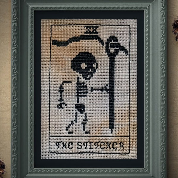 Primitive Stitcher Tarot Card Cross Stitch Pattern