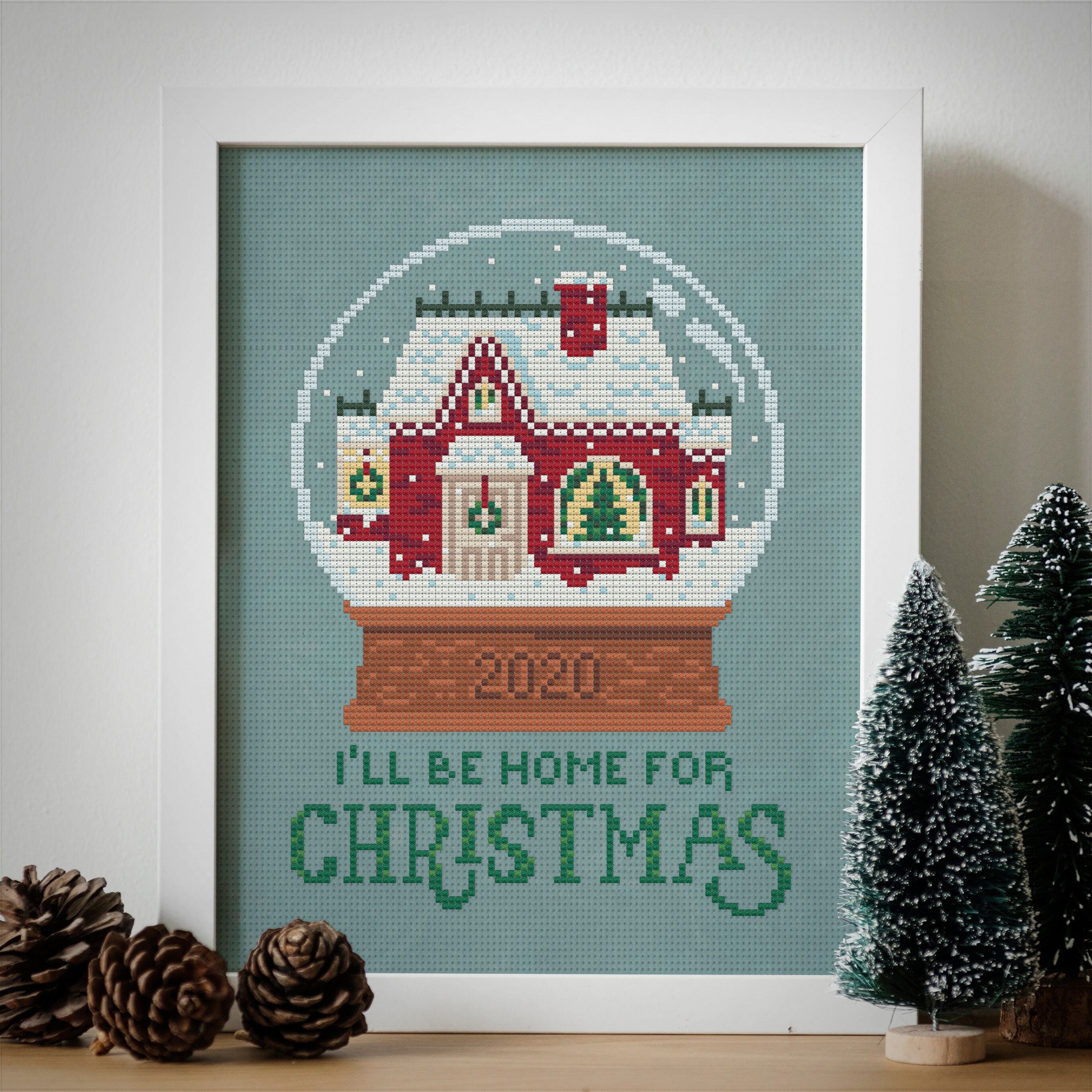 I'll Be Home 2020 Cross Stitch Pattern by Wild Violet Etsy