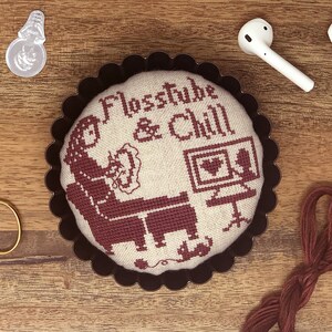 Flosstube & Chill Cross Stitch Pattern