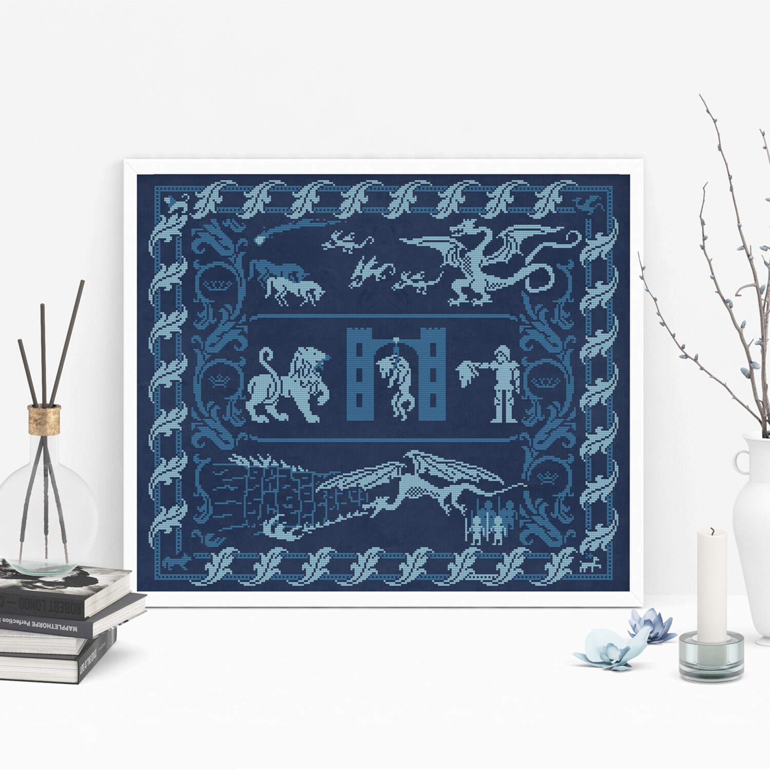 ☆レア☆ヴィンテージ キトゥン エンブロイダリーウィークリークロス ７枚セット Game of Thrones Epic Story Sampler Cross Stitch Patterns - Etsy