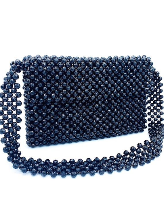 1960’s Black Beaded Shoulder Bag