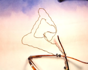 Eyeglasses Chain Lightweight Copper (FS31)