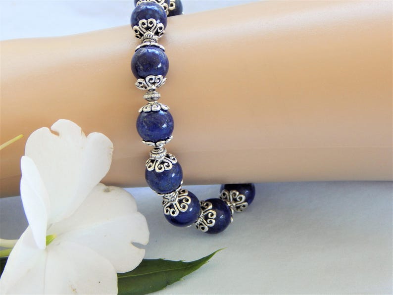 Lapis Lazuli Stone Beaded Bracelet B32