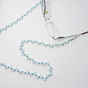 Eye glasses chain seed bead and crystals (FS45)