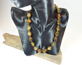 Necklace Golden Agate (N140)