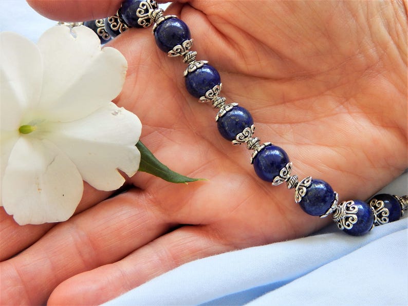Lapis Lazuli Stone Beaded Bracelet B32