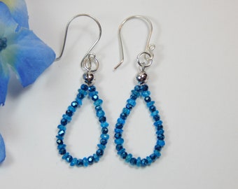 Blue Apatite Stone Earrings - Etsy