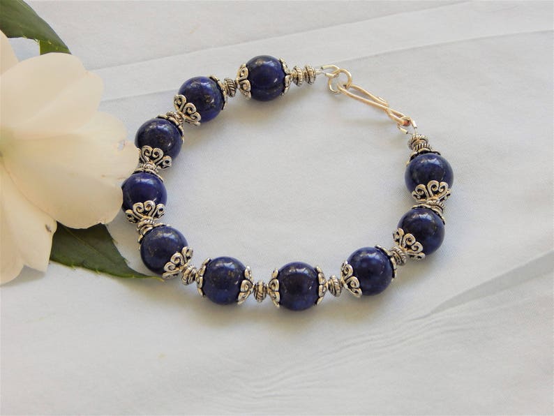 Lapis Lazuli Stone Beaded Bracelet B32
