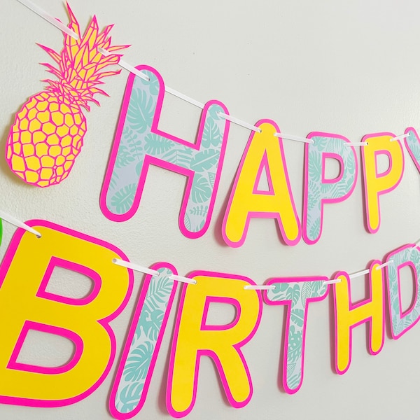 Luau Happy Birthday - Etsy