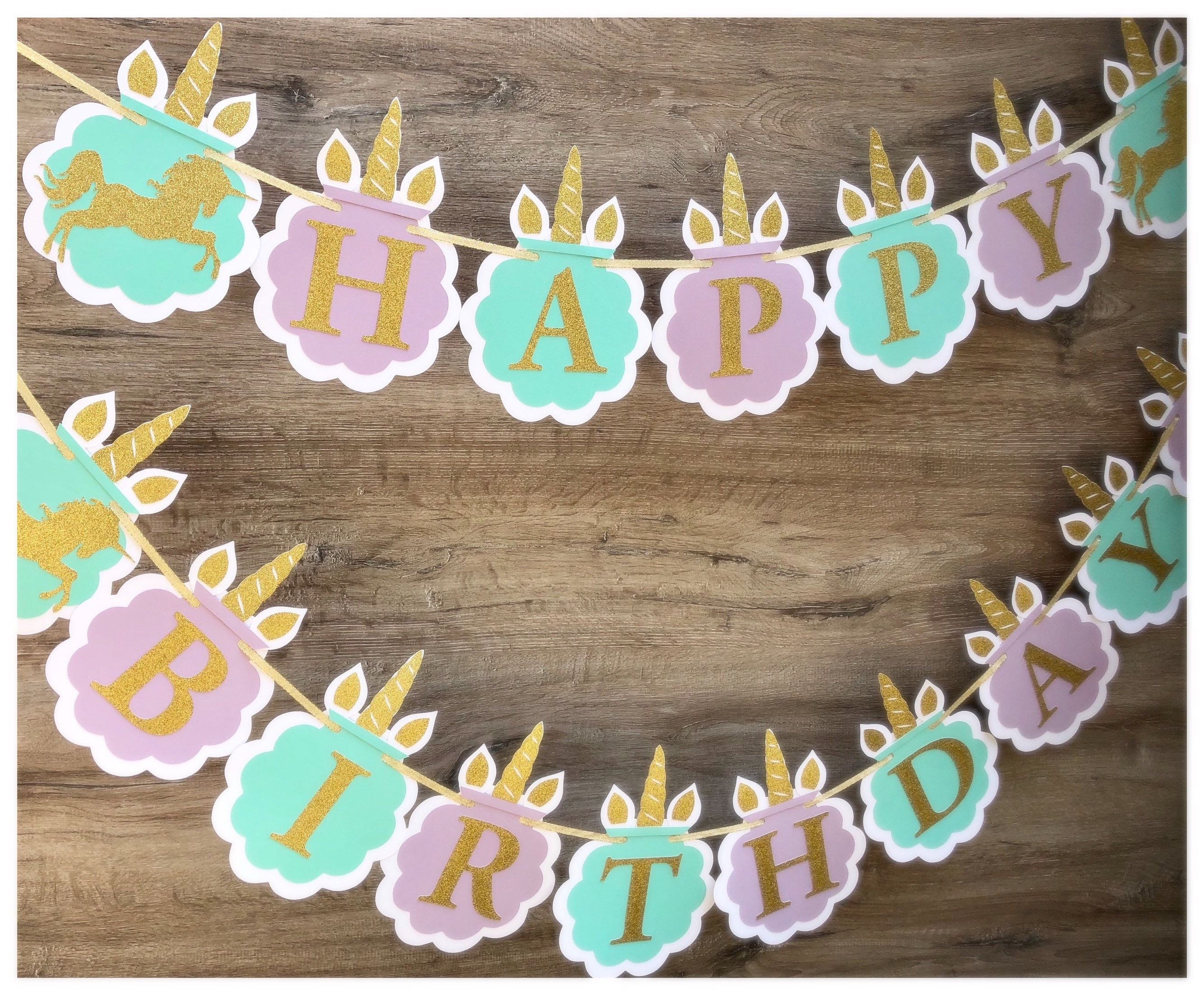 Birthday Banner Unicorn
 Unicorn Birthday Banner Magical birthday banner Unicorn