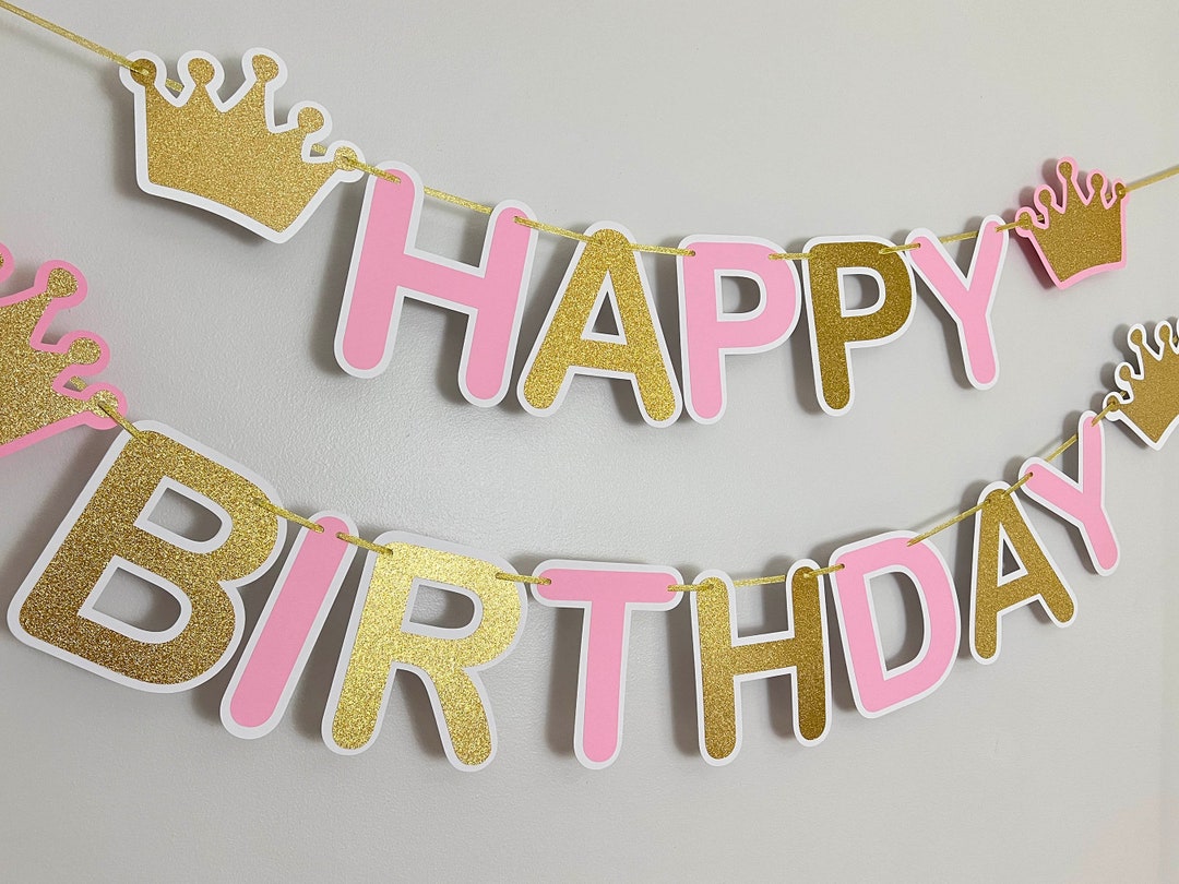 Princess Birthday Decorations, Princess Birthday Banner, Princess ...